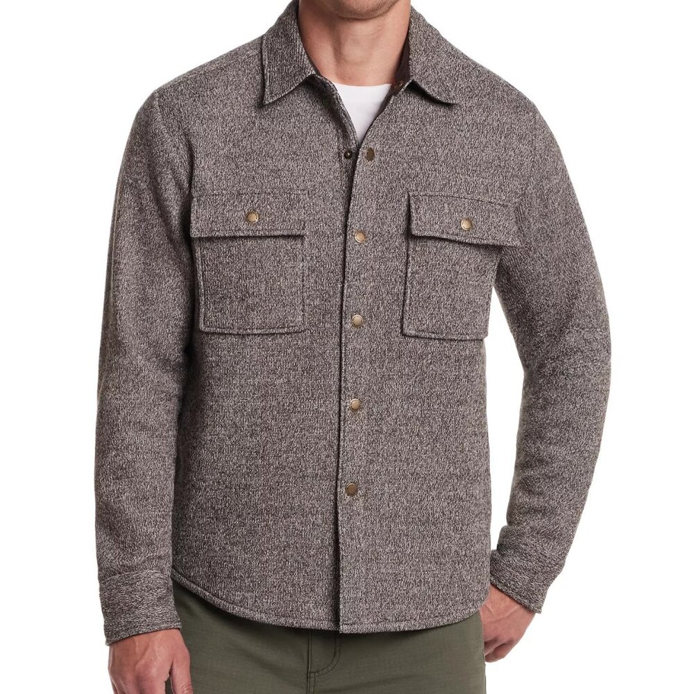 Weatherproof Vintage Men's Large Brown Long Sleeve Shirt Jacket - New with Tags